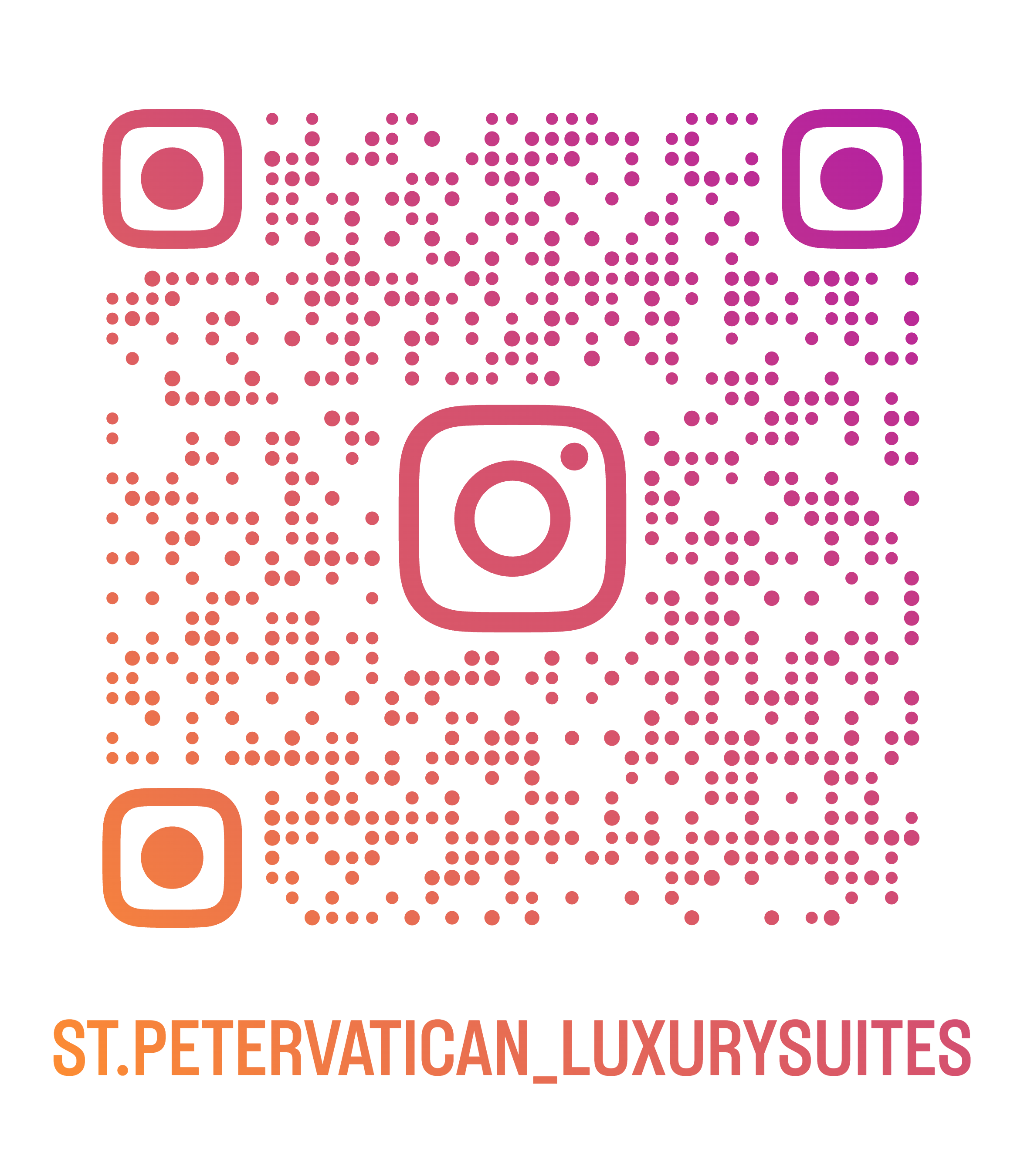 QR Code Instagram St. Peter & Vatican Luxury Suites